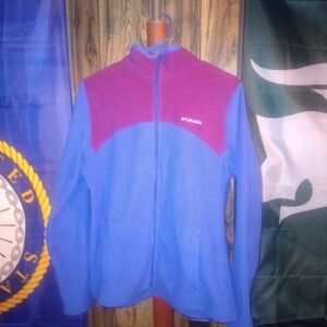 Columbia Blue and Pink Fleece Jacket